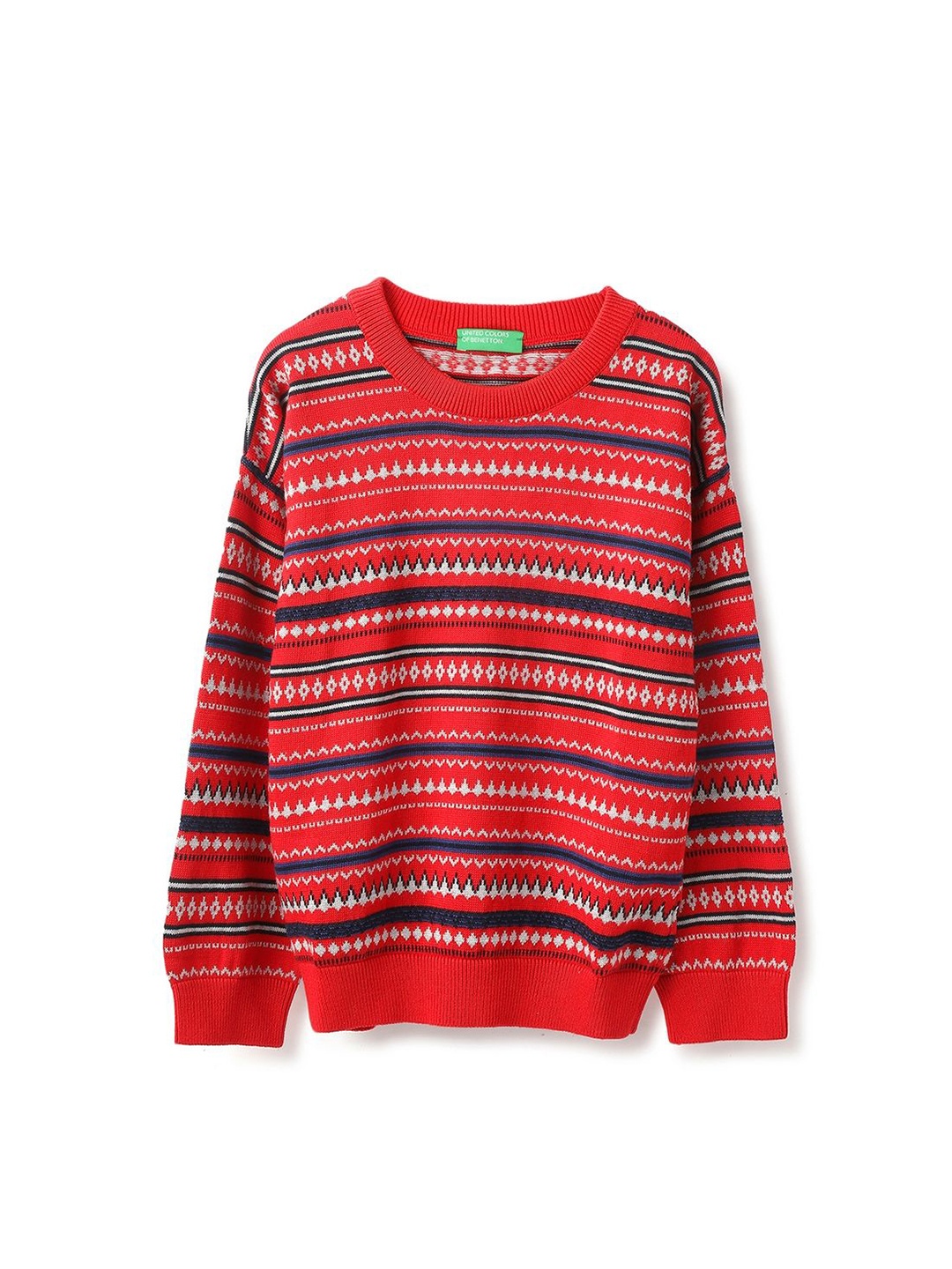 

United Colors of Benetton Boys Printed Pullover, Red