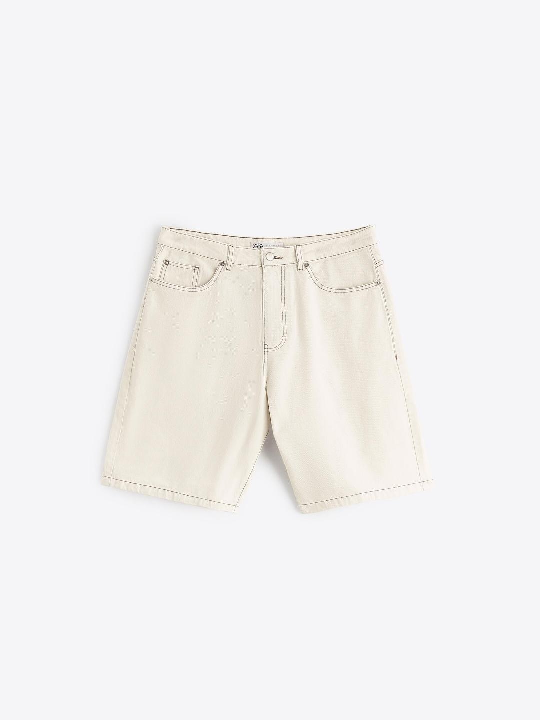 

ZARA Men White Shorts