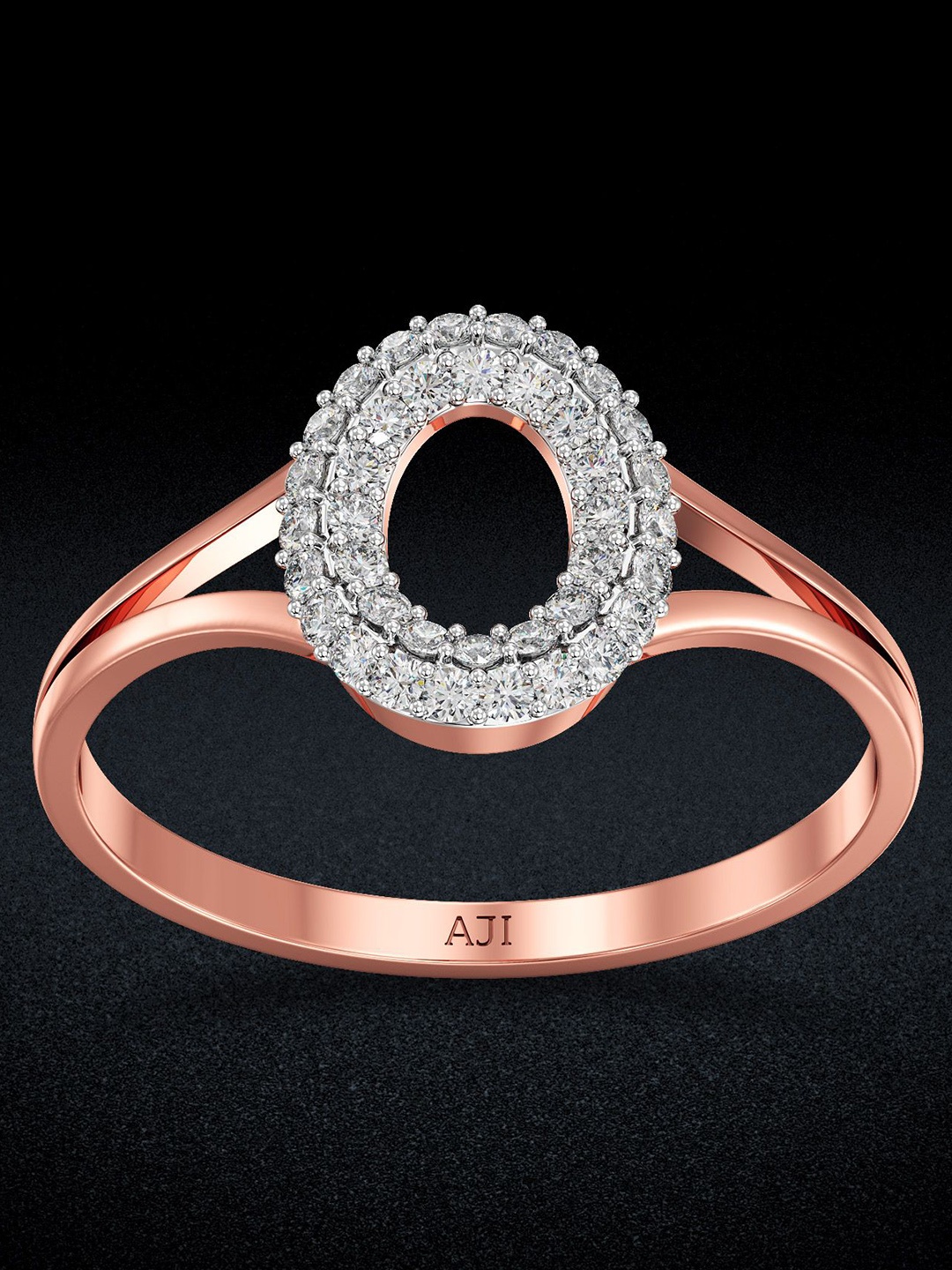 

Joyalukkas Women 18KT Finger Ring Diamond, Rose gold