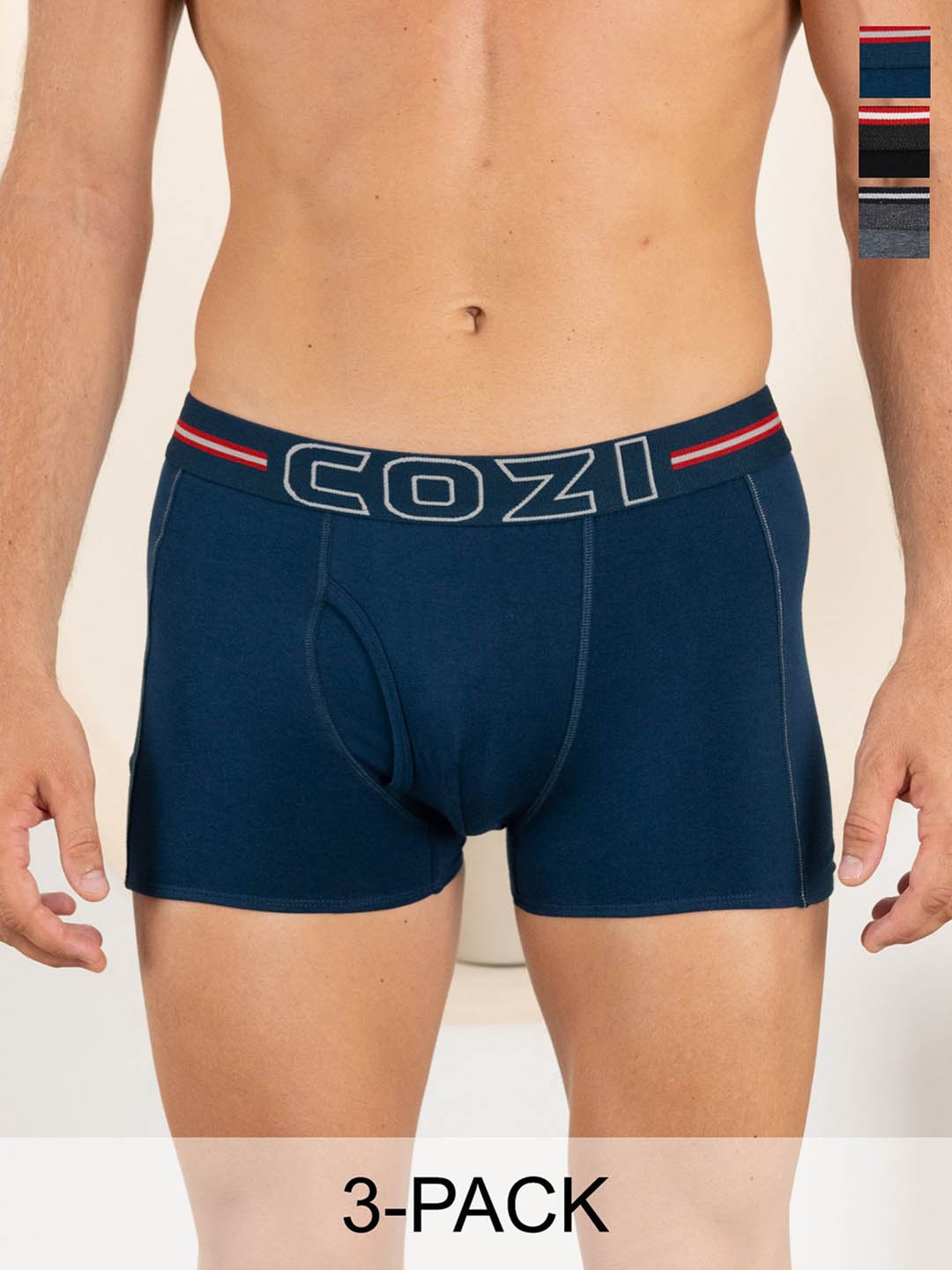 

Lux Cozi Pack Of 3 Cotton Assorted Trunk