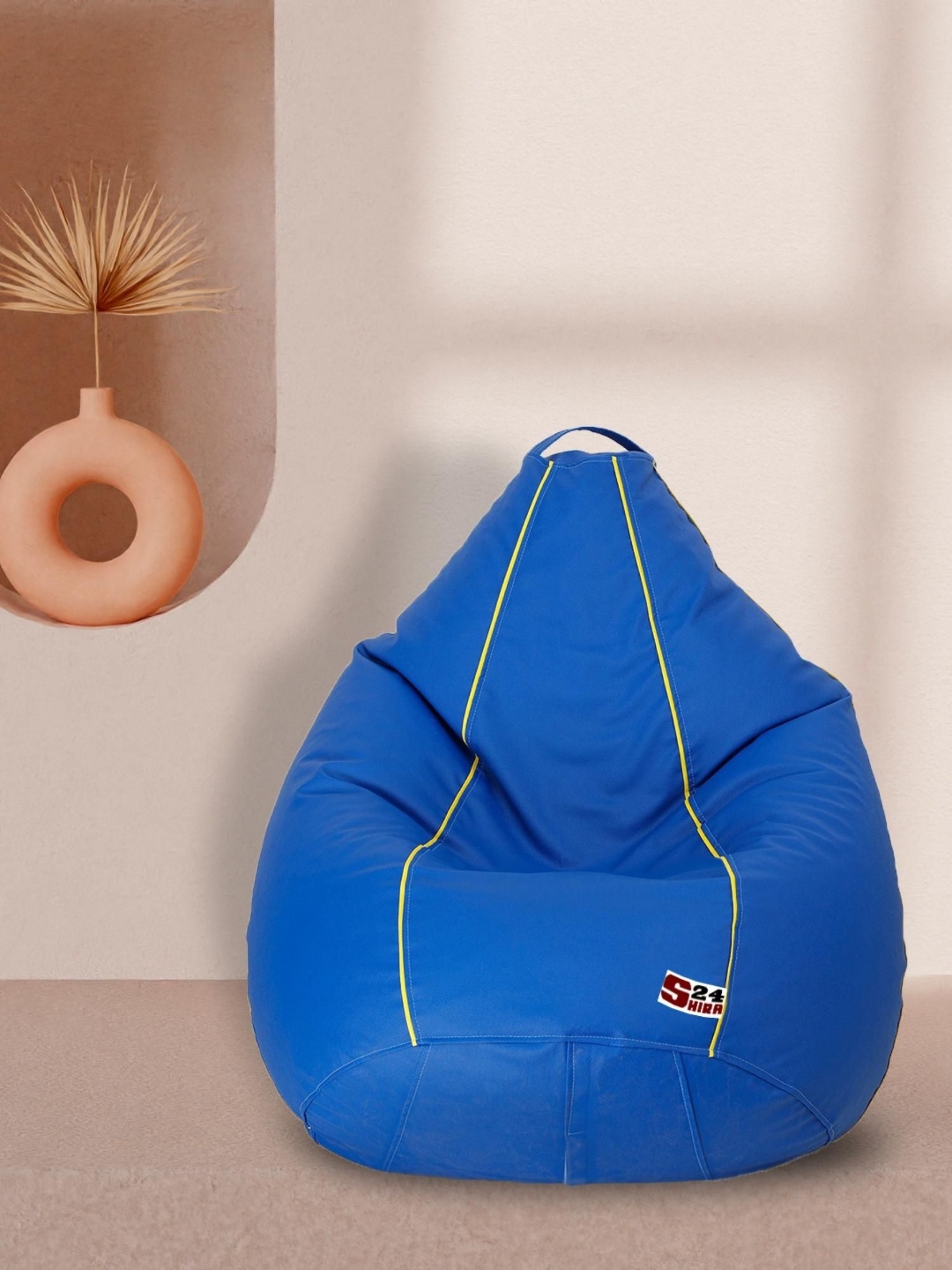 

SHIRA 24 Blue Tear Drop Piping Bean Bag Cover