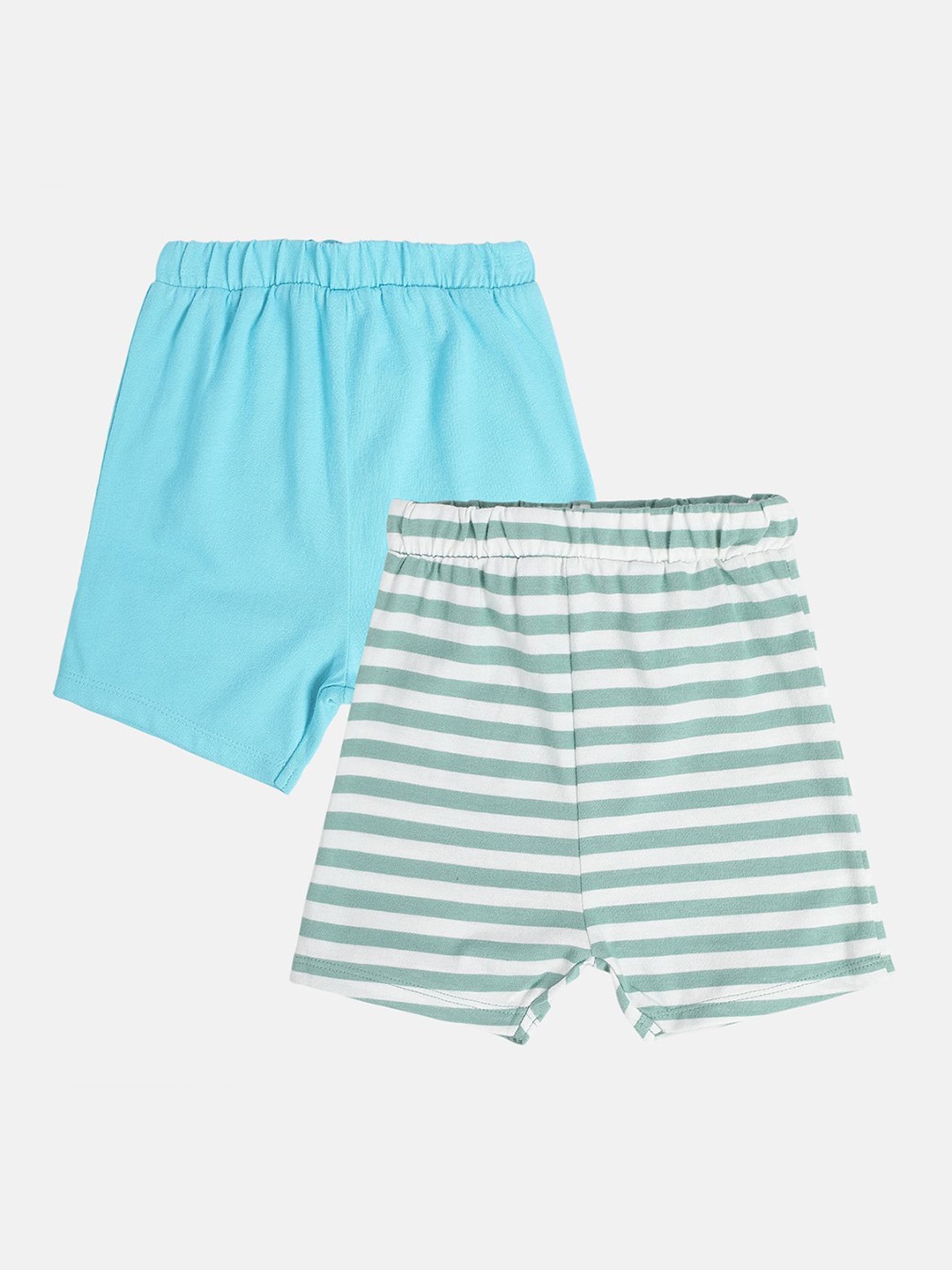 

MINI KLUB Set Of 2 Boys Striped Technology Shorts, Blue