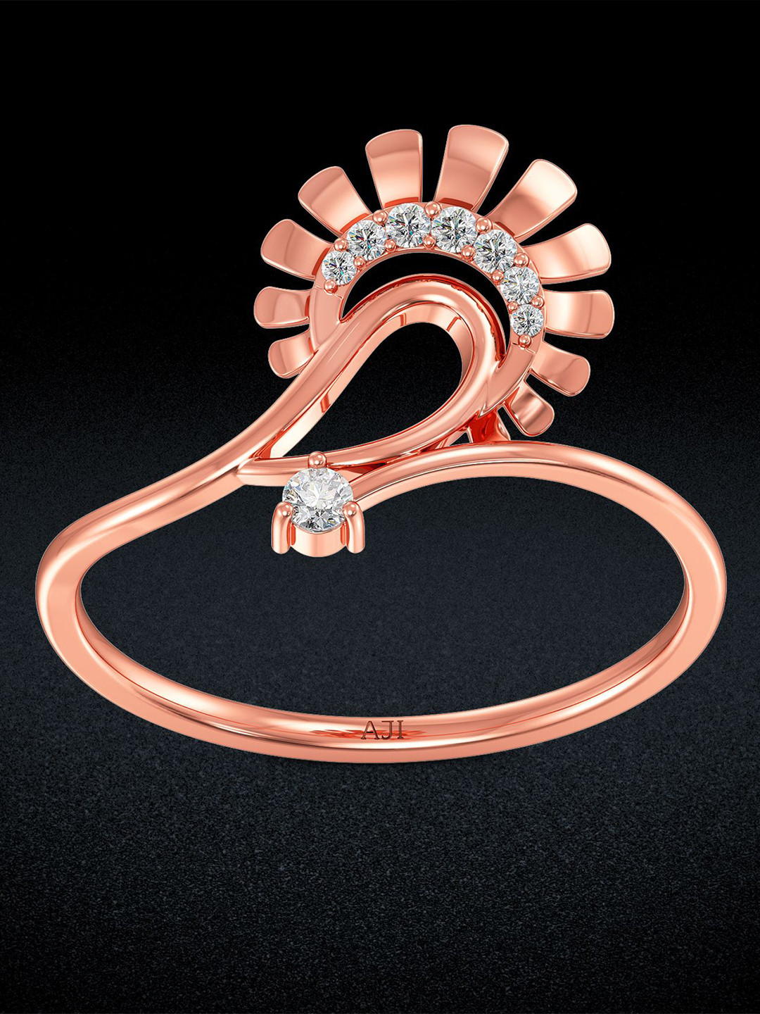 

Joyalukkas 18KT Finger Ring Diamond, Rose gold
