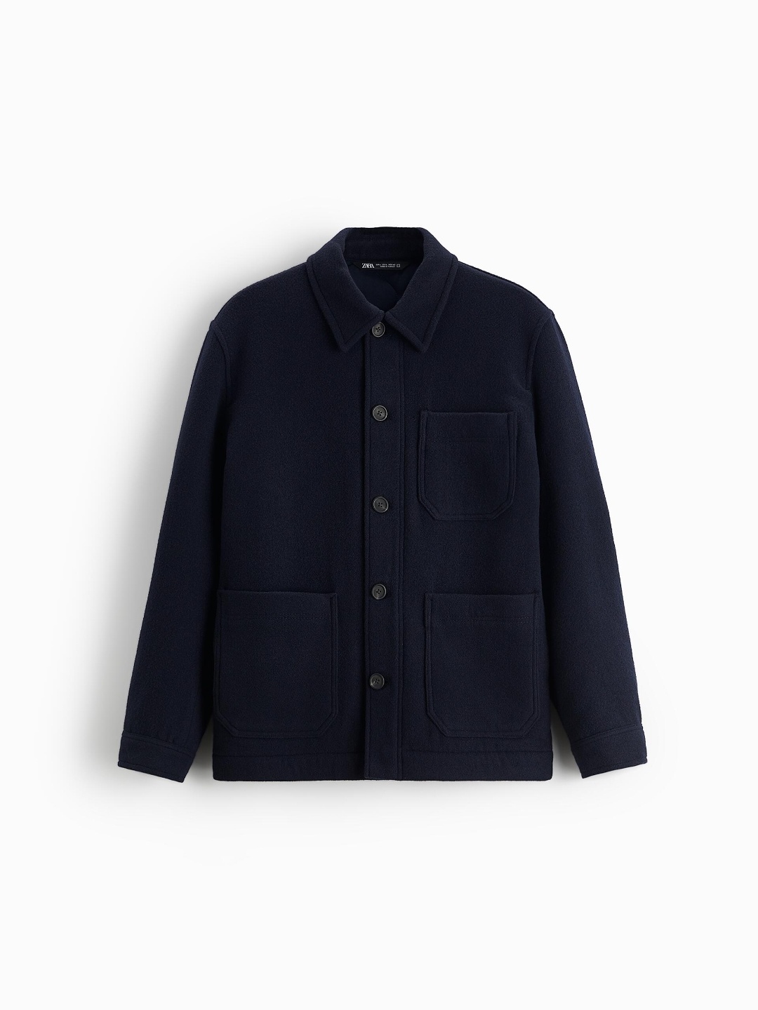

ZARA Men Navy Blue Shirts