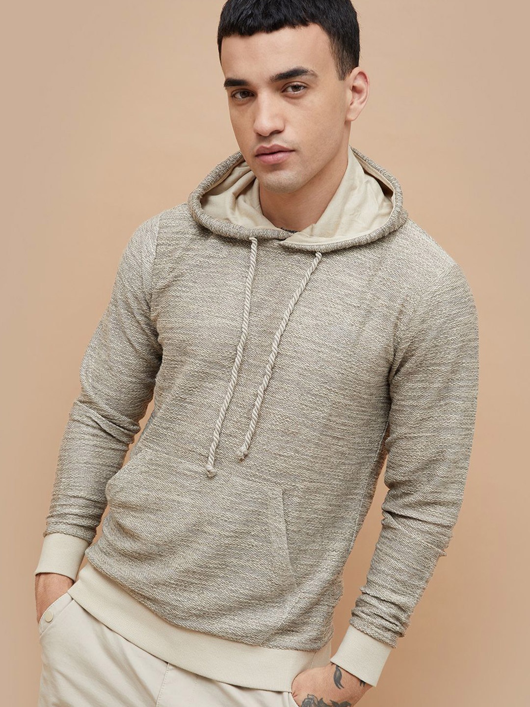 

Forca Men Solid Hood Cotton Pullover Sweatshirt, Grey