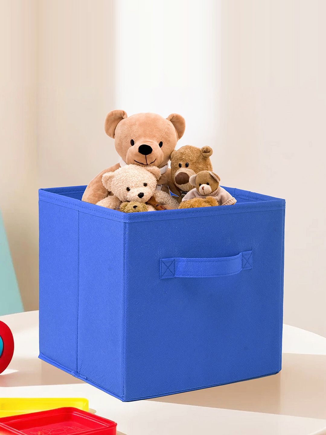 

Kuber Industries Blue & Pink 6 Pieces Multi-Utility Square Shape Storage Organisers