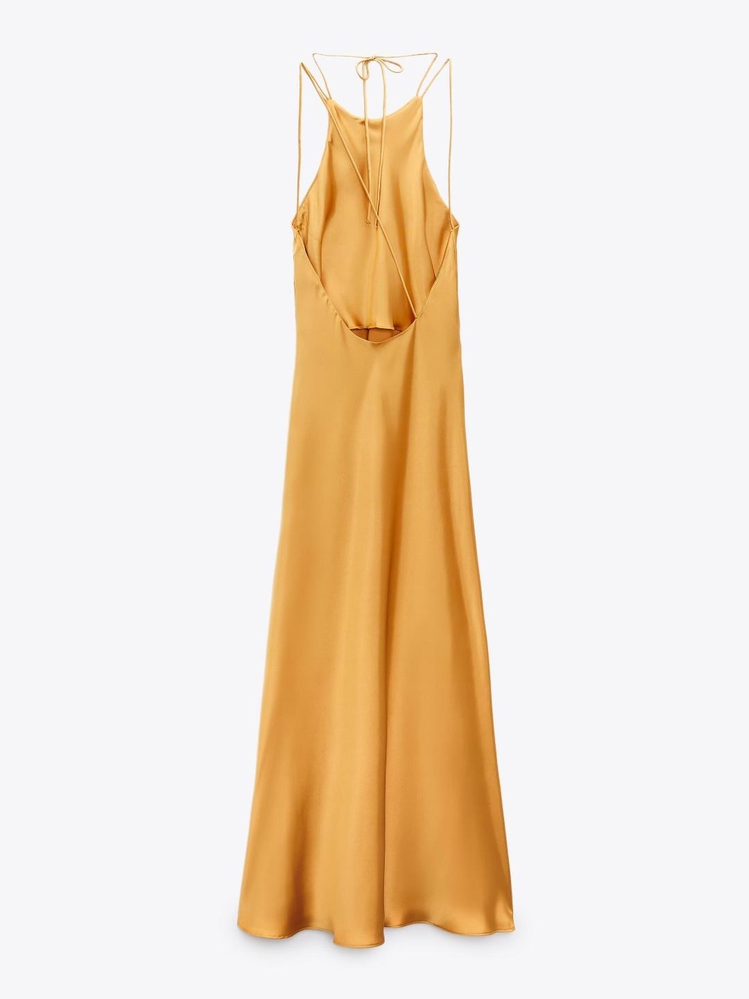 

ZARA Women Brown Dress