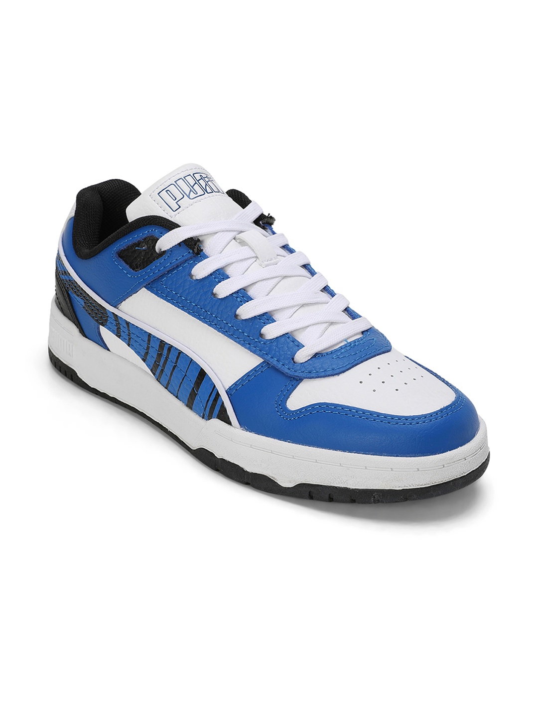 

Puma Unisex RBD Game Low V1 Youth Kids Colourblocked Sneakers, White