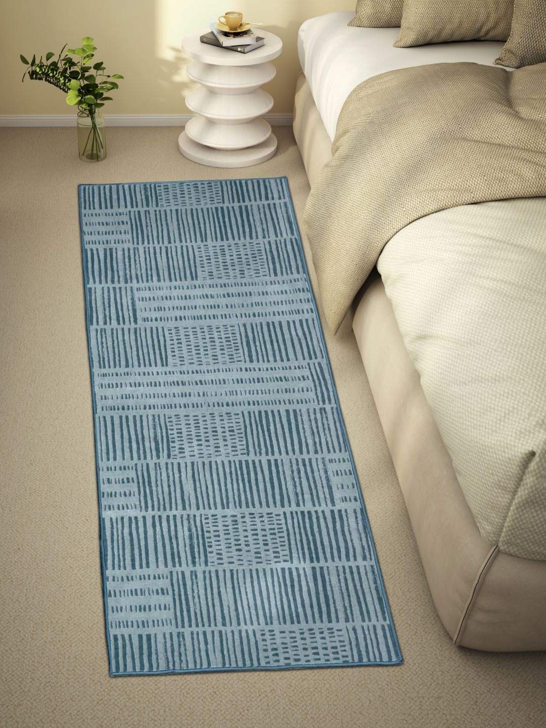 

Welspun Grey Textured 400 GSM Anti Skid Floor Runner