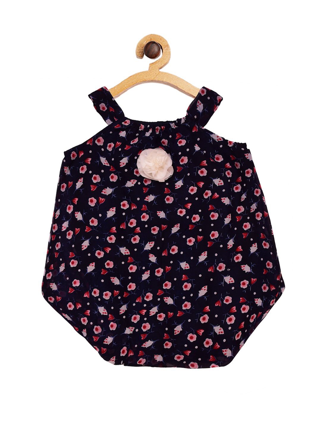 

HERE&NOW Floral Print A-Line Dress, Navy blue