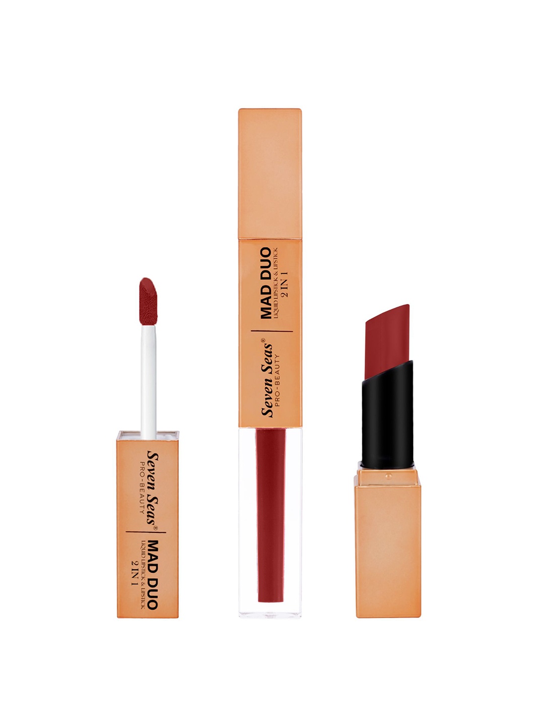 

Seven Seas Mad Duo 2 In 1 Matte & Liquid Lipstick - 7 g - Totem Pole - 316, Na