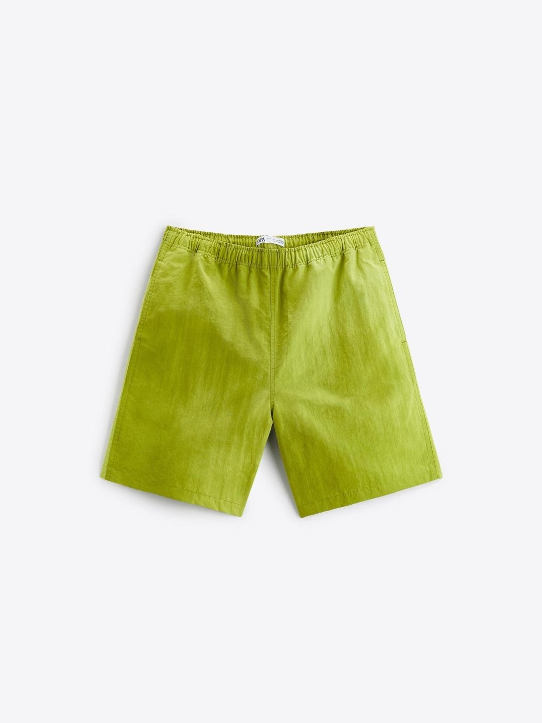 

ZARA Men Lime Green Shorts