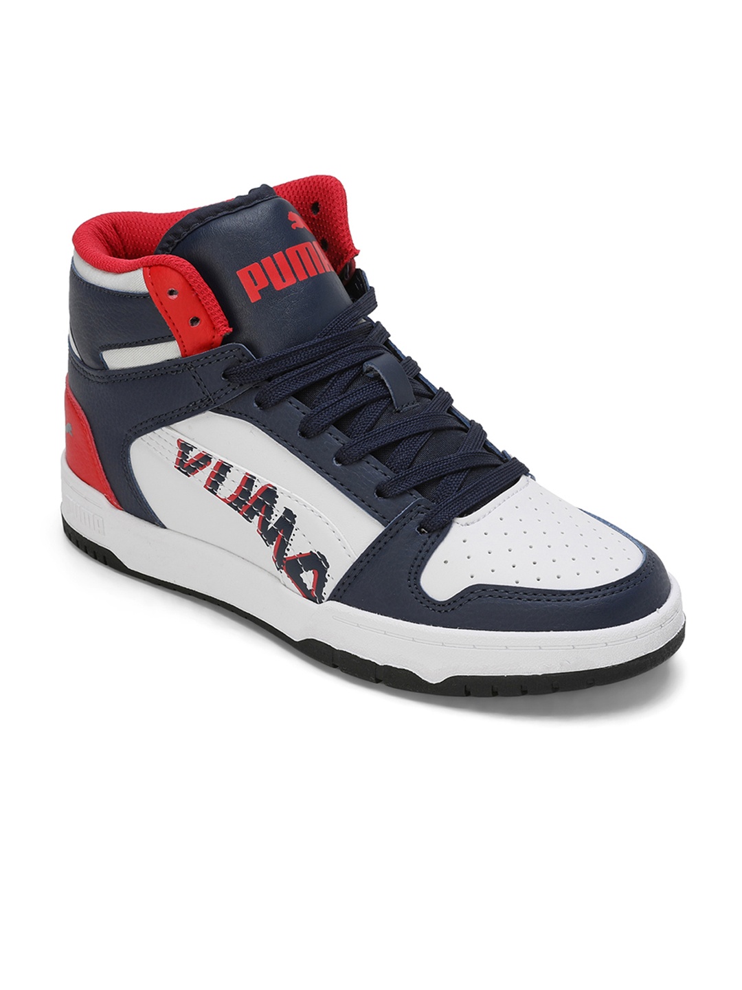 

Puma Unisex Kids RBD Game V1 Youth Colourblocked Sneakers, Navy blue