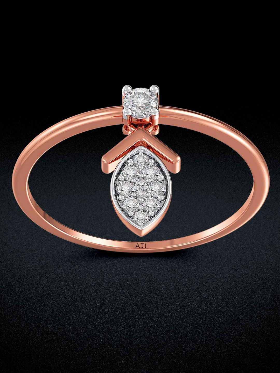 

Joyalukkas 18KT Finger Ring Diamond, Rose gold