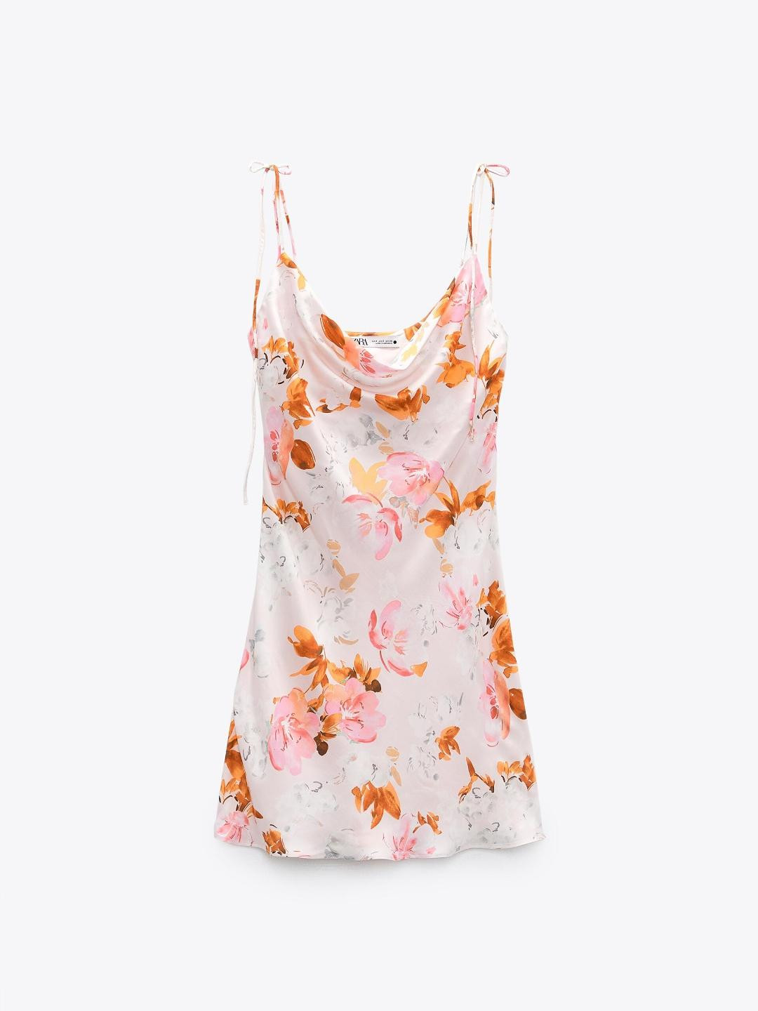

ZARA Women Beige Dress