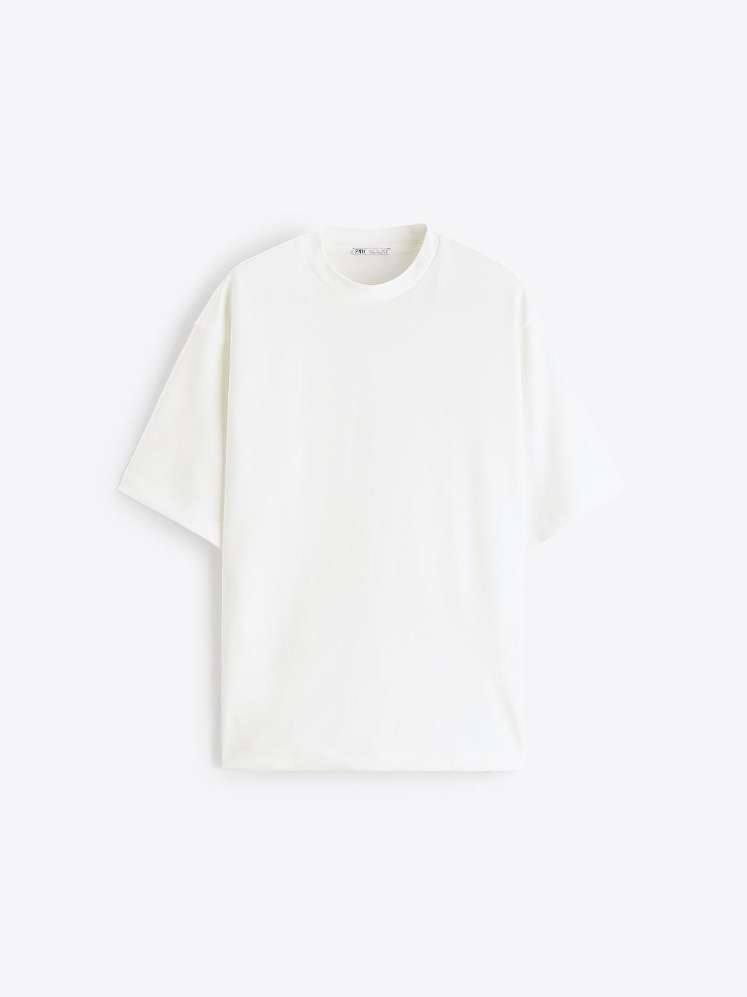 

ZARA Men White T-shirt