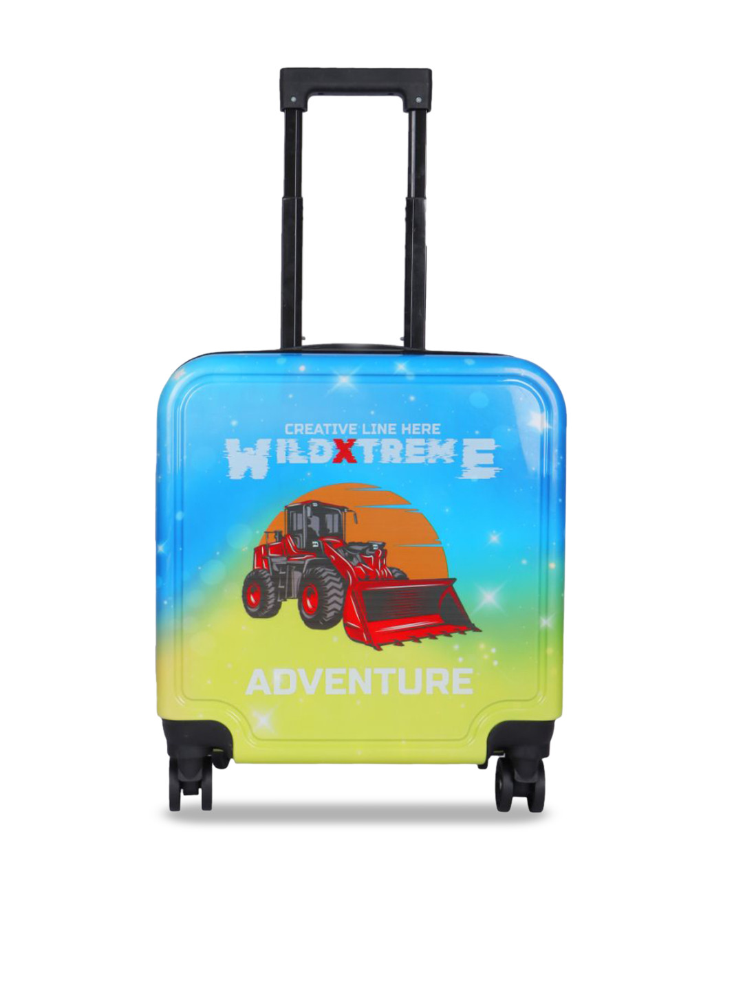 

Polo Class Kids Printed Hard-Sided Cabin Trolley Bag Up to 50 Litres, Yellow