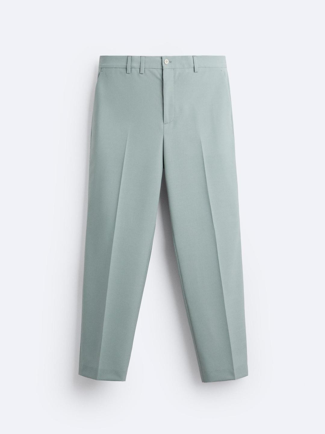 

ZARA Men Grey Trousers