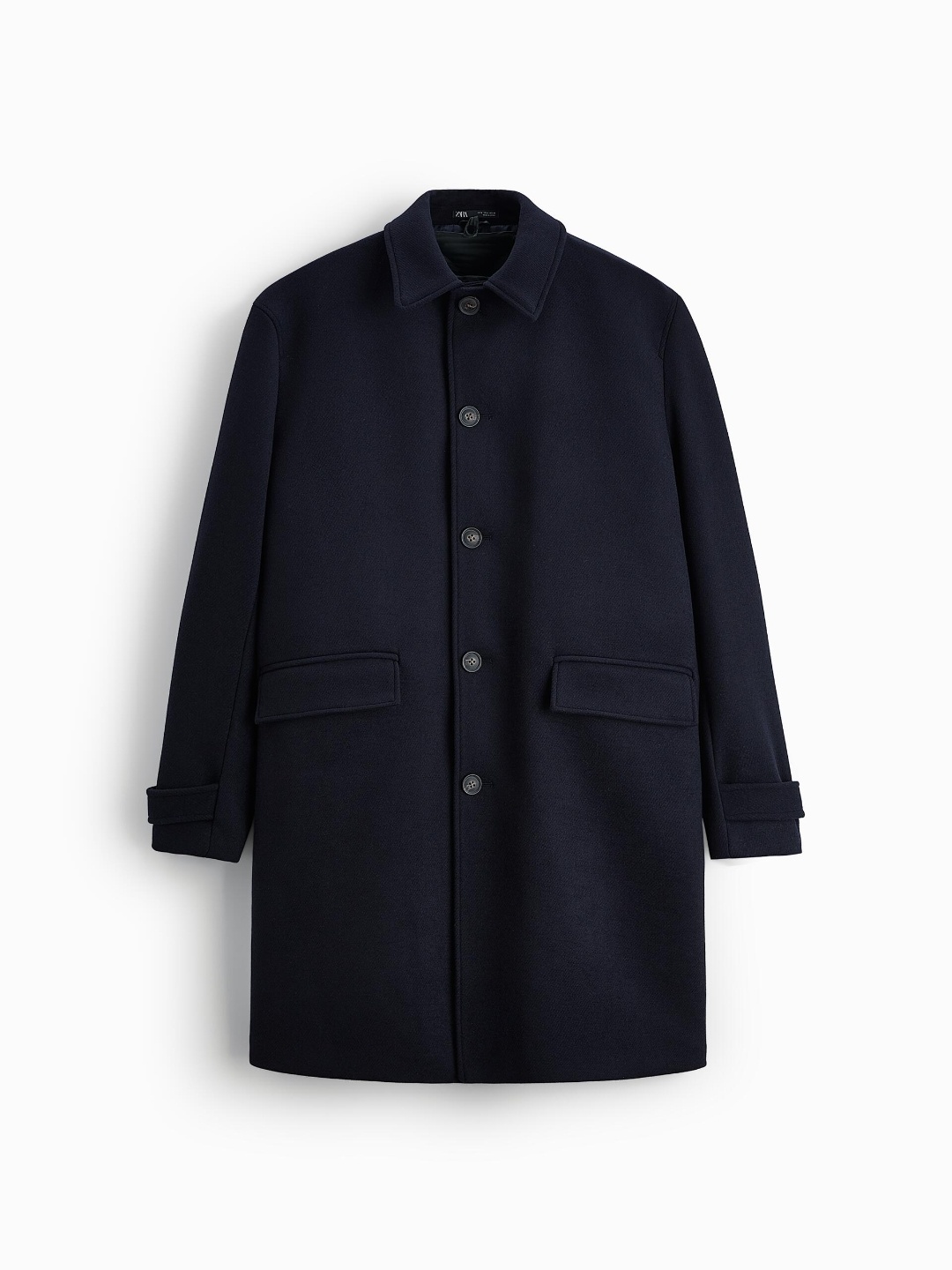 

ZARA Men Navy Blue Coats