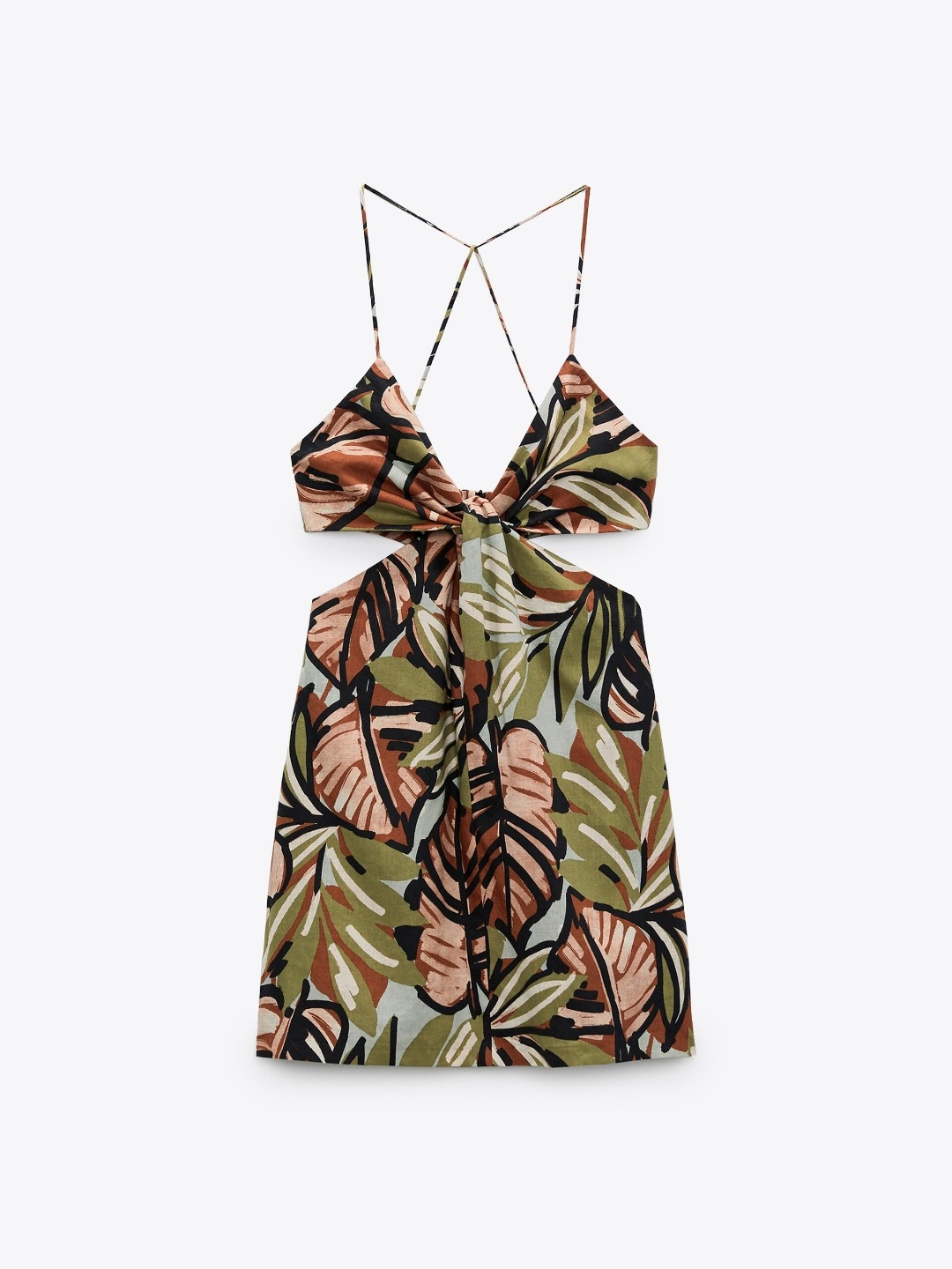 

ZARA Women Khaki Dress