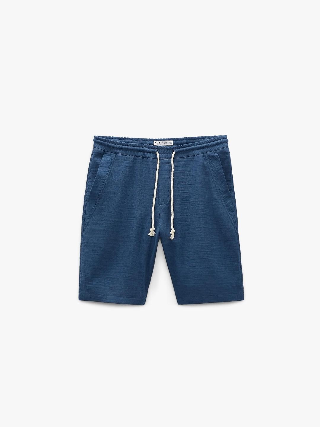 

ZARA Men Blue Shorts