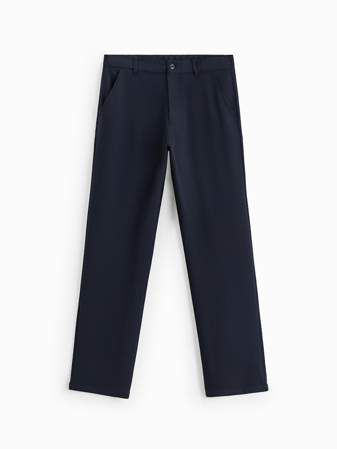 

ZARA Men Navy Blue Trousers