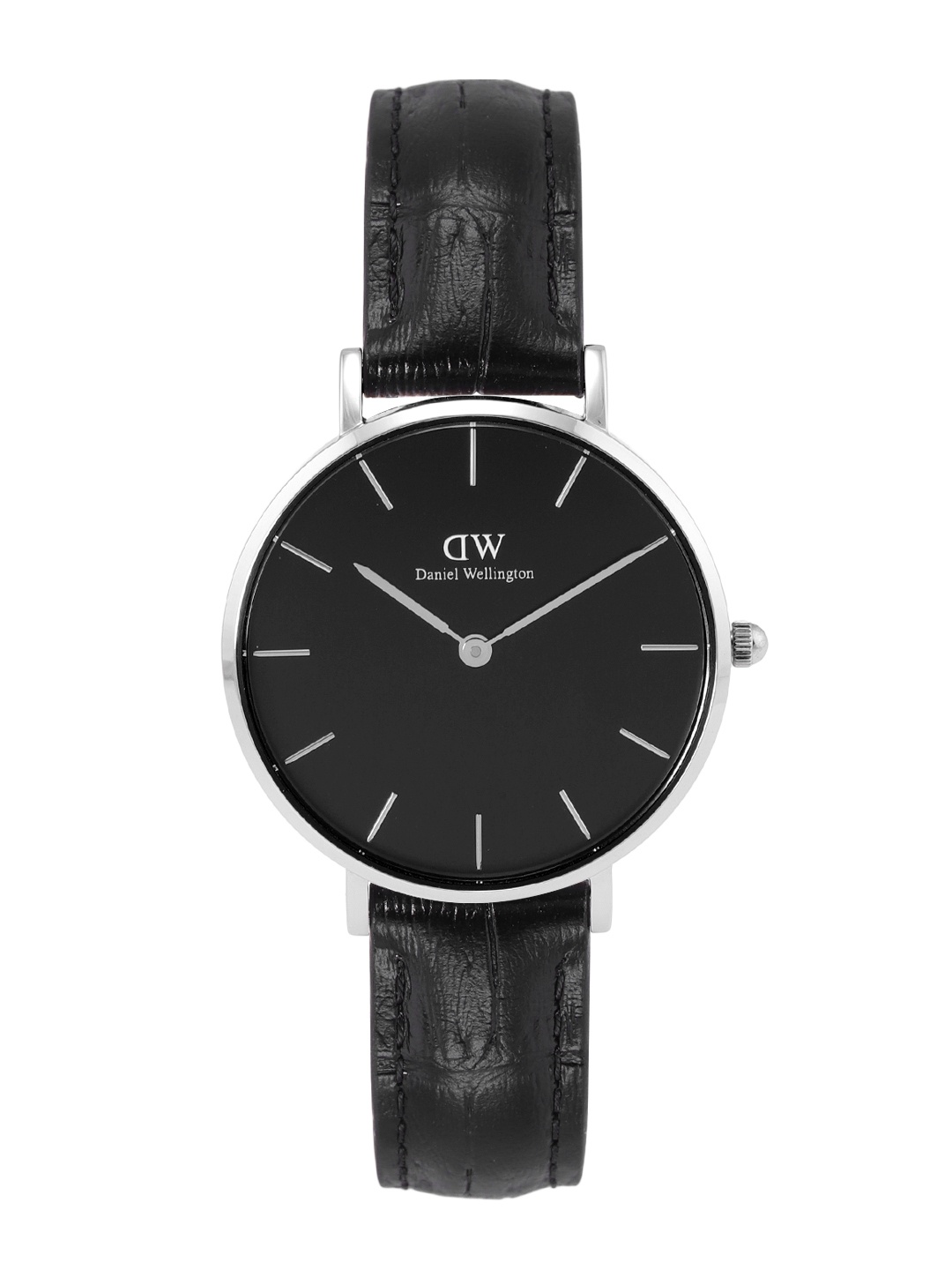 

Daniel Wellington Women Dial & Leather Textured Straps Analogue Watch DW00100179K, Black