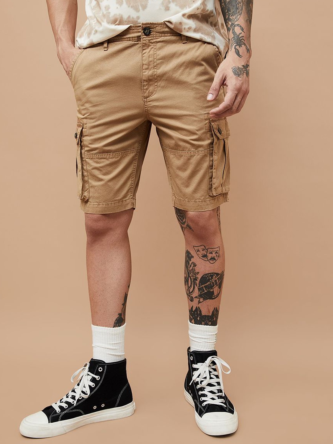 

Fame Forever by Lifestyle Men Cargo Shorts, Khaki