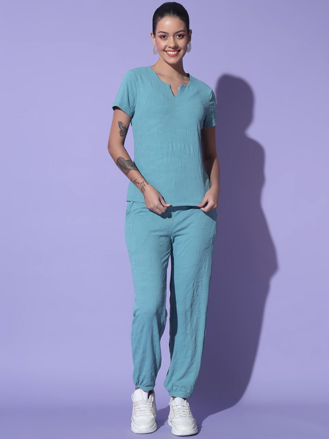 

GLITO Self-Designed T-Shirt & Trousers, Blue
