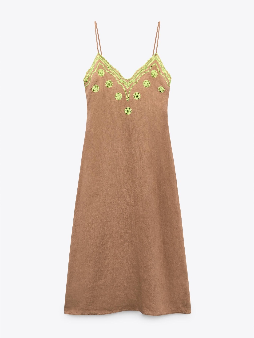 

ZARA Women Brown Dress