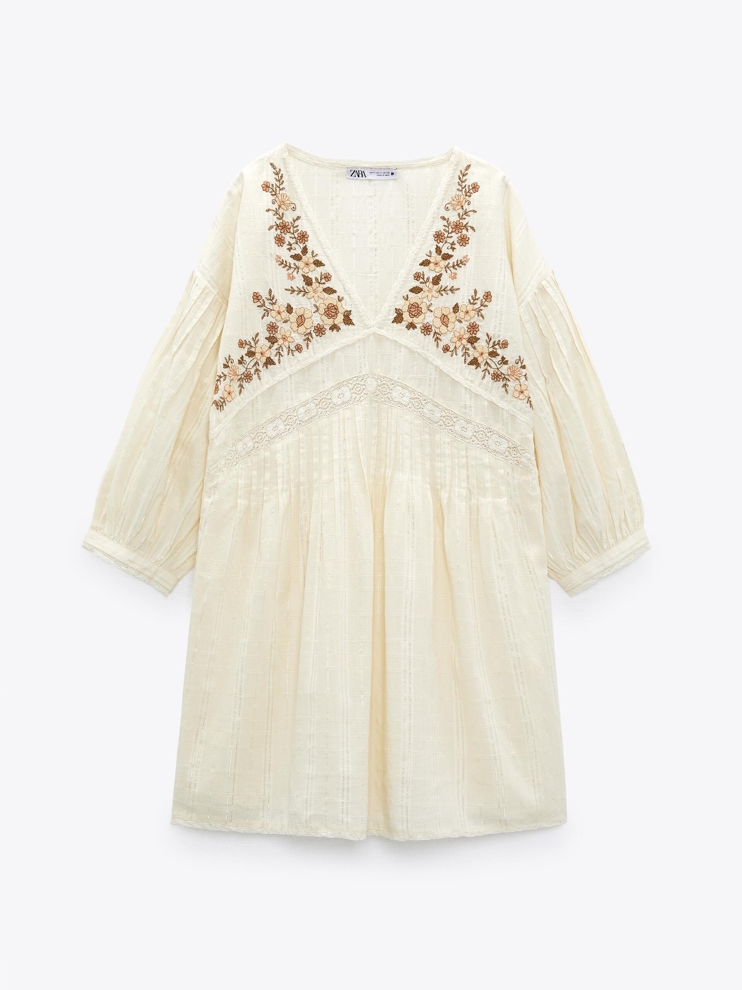 

ZARA Women Beige Dress