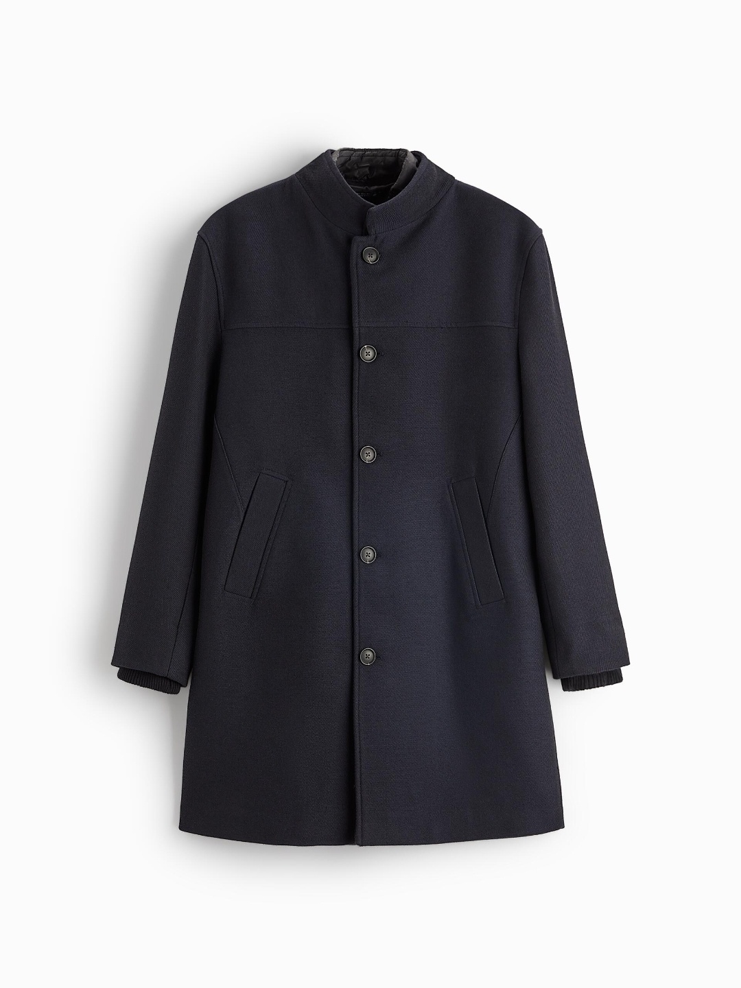 

ZARA Men Navy Blue Coats