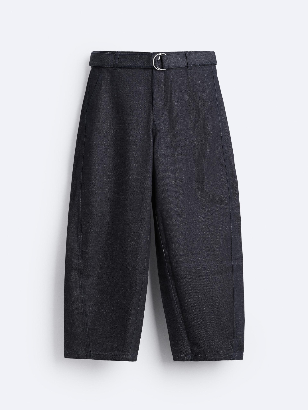 

ZARA Men Navy Blue Trousers