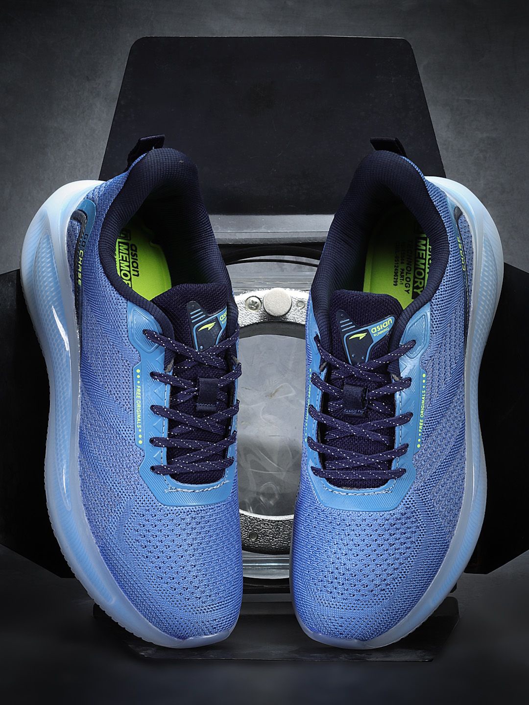 

ASIAN Men Mesh Running Non-Marking Shoes, Blue