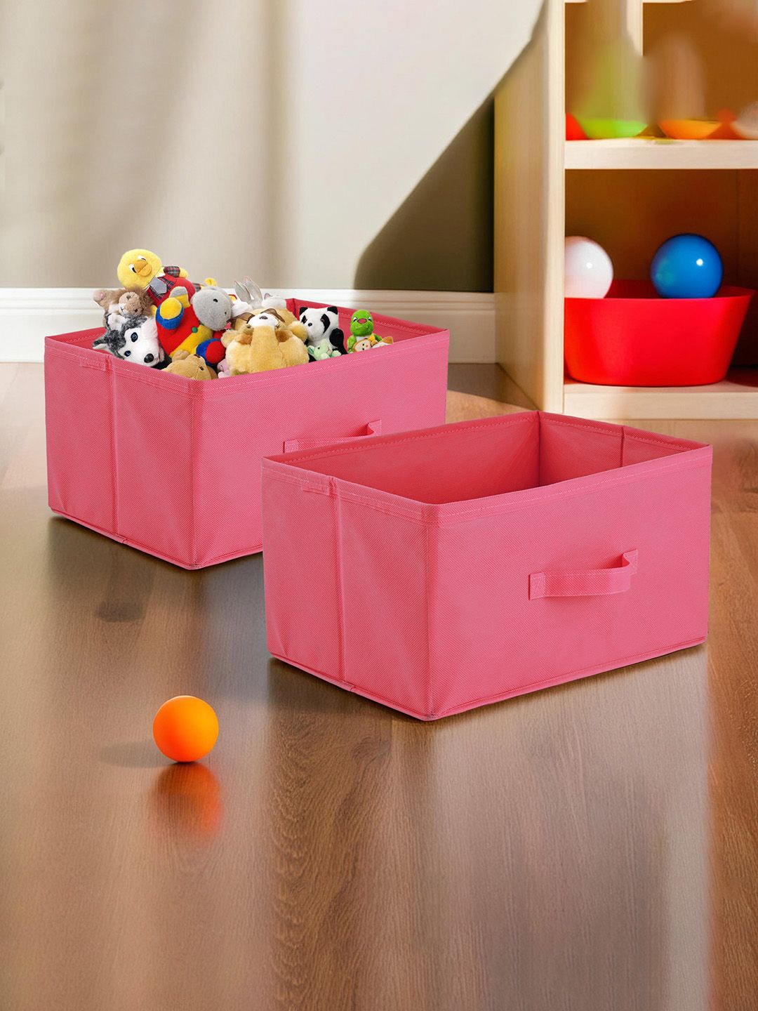 

Kuber Industries Pink 2 Pieces Multi-Utility Organisers