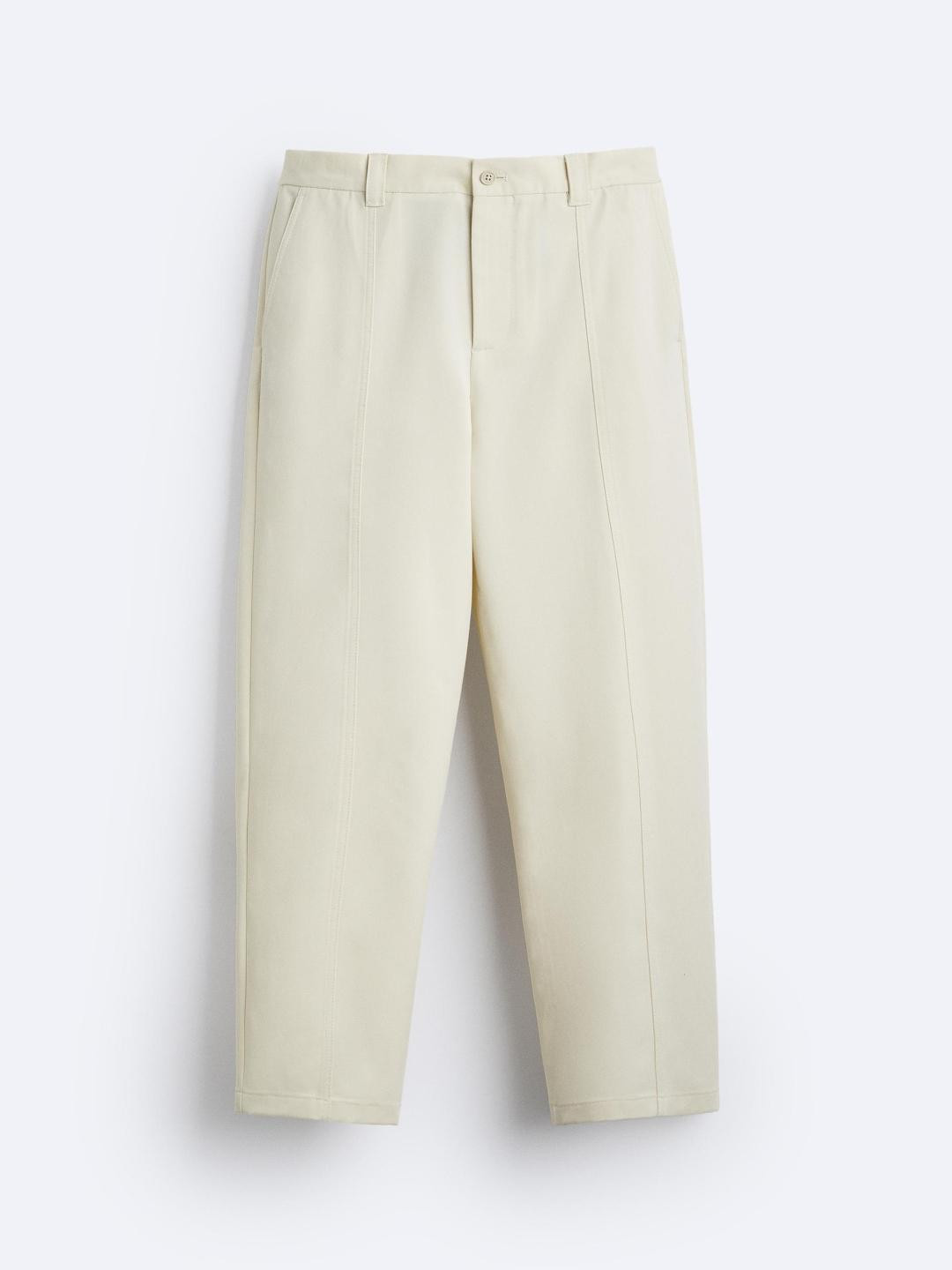 

ZARA Men Beige Trousers