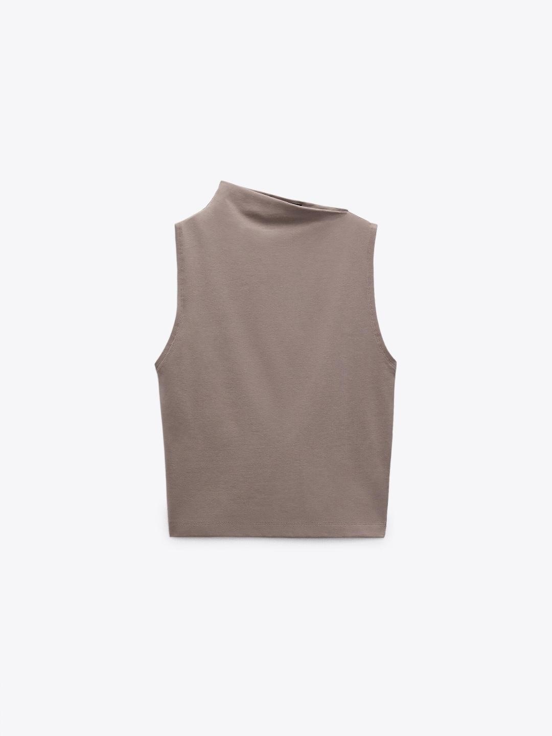 

ZARA Women Brown T-shirt