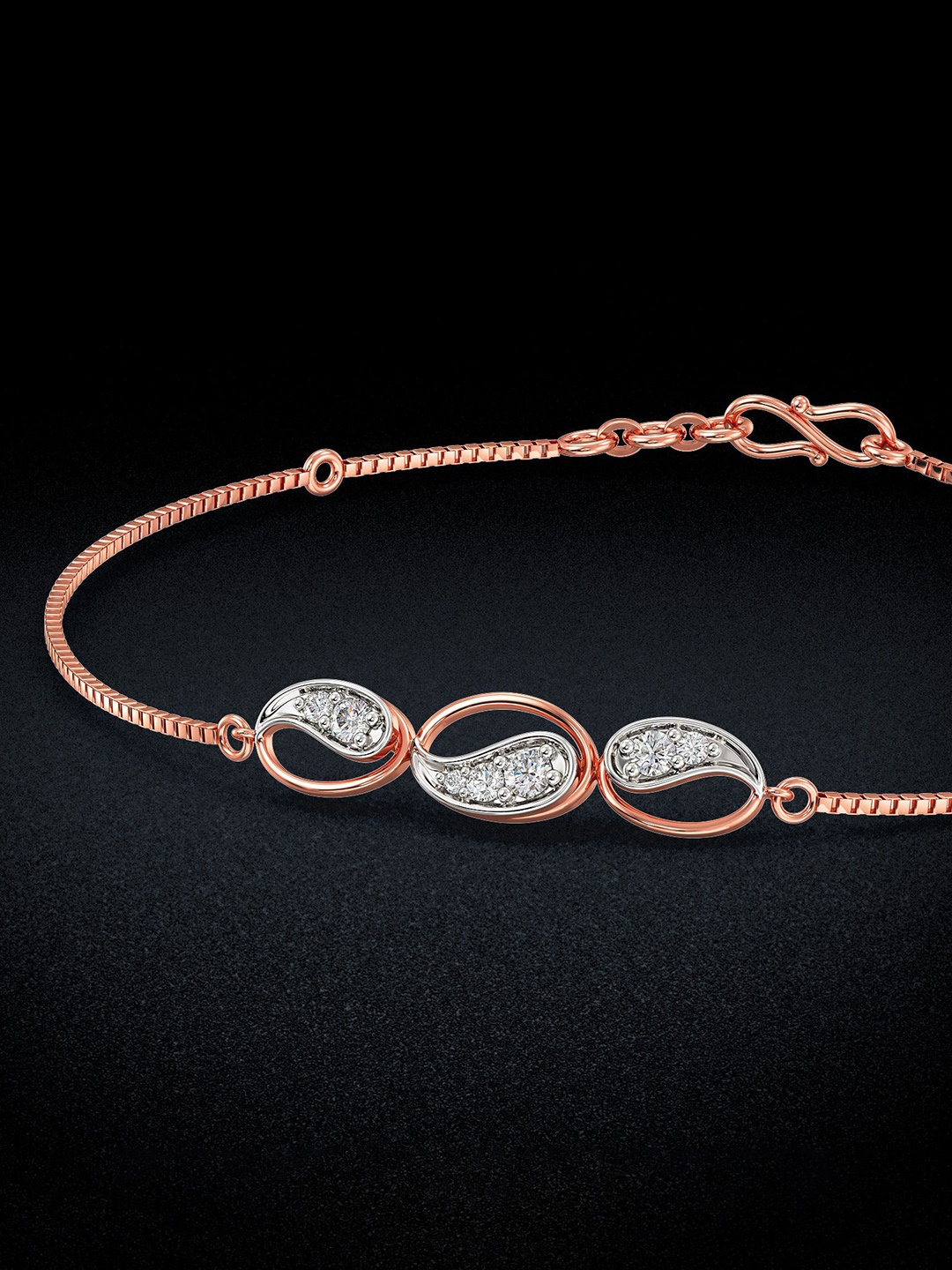 

Joyalukkas 18KT Bracelet Diamond, Rose gold