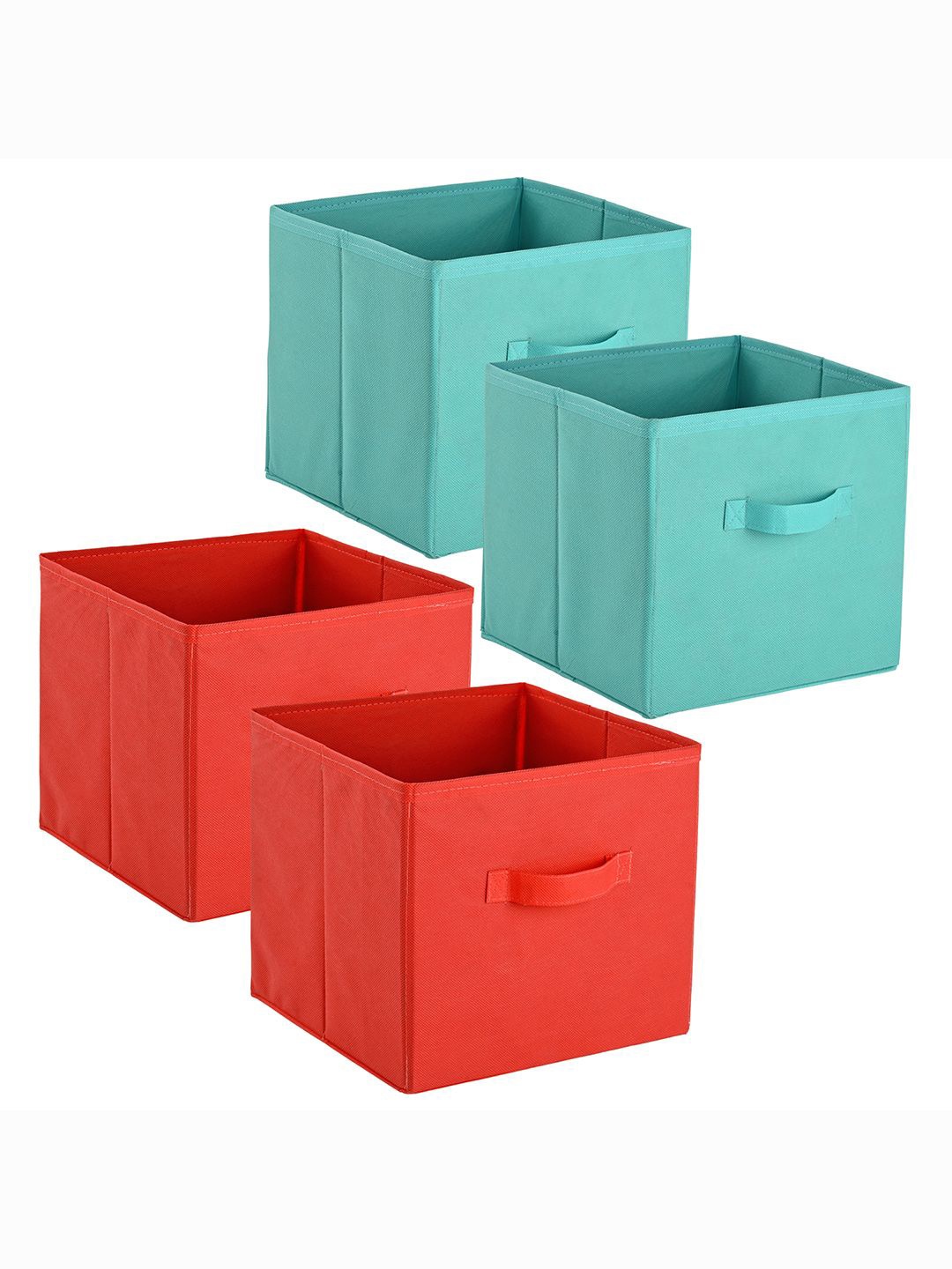 

Kuber Industries Green & Red 4 Pieces Multi-Utility Organisers
