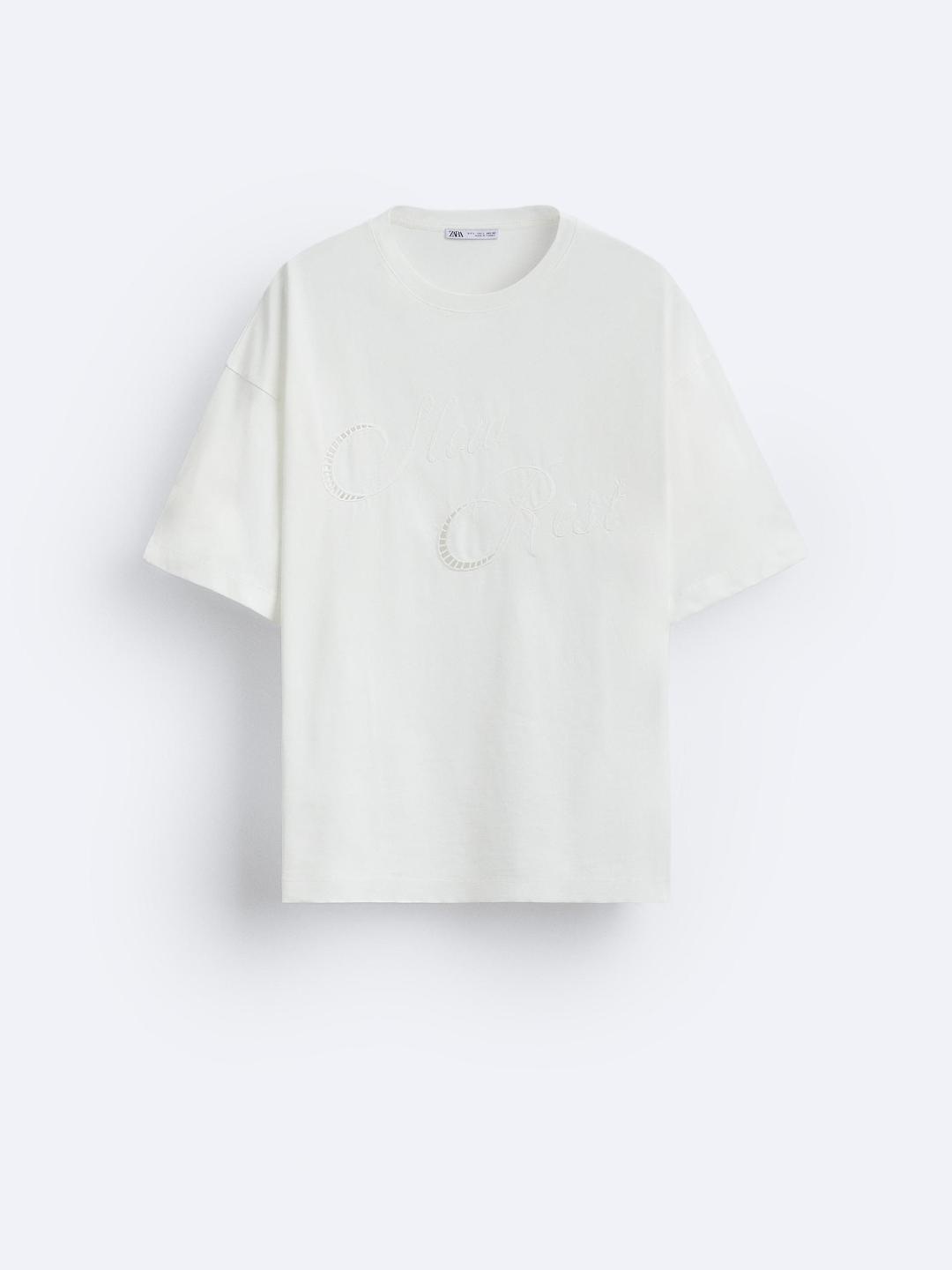 

ZARA Men White T-shirt