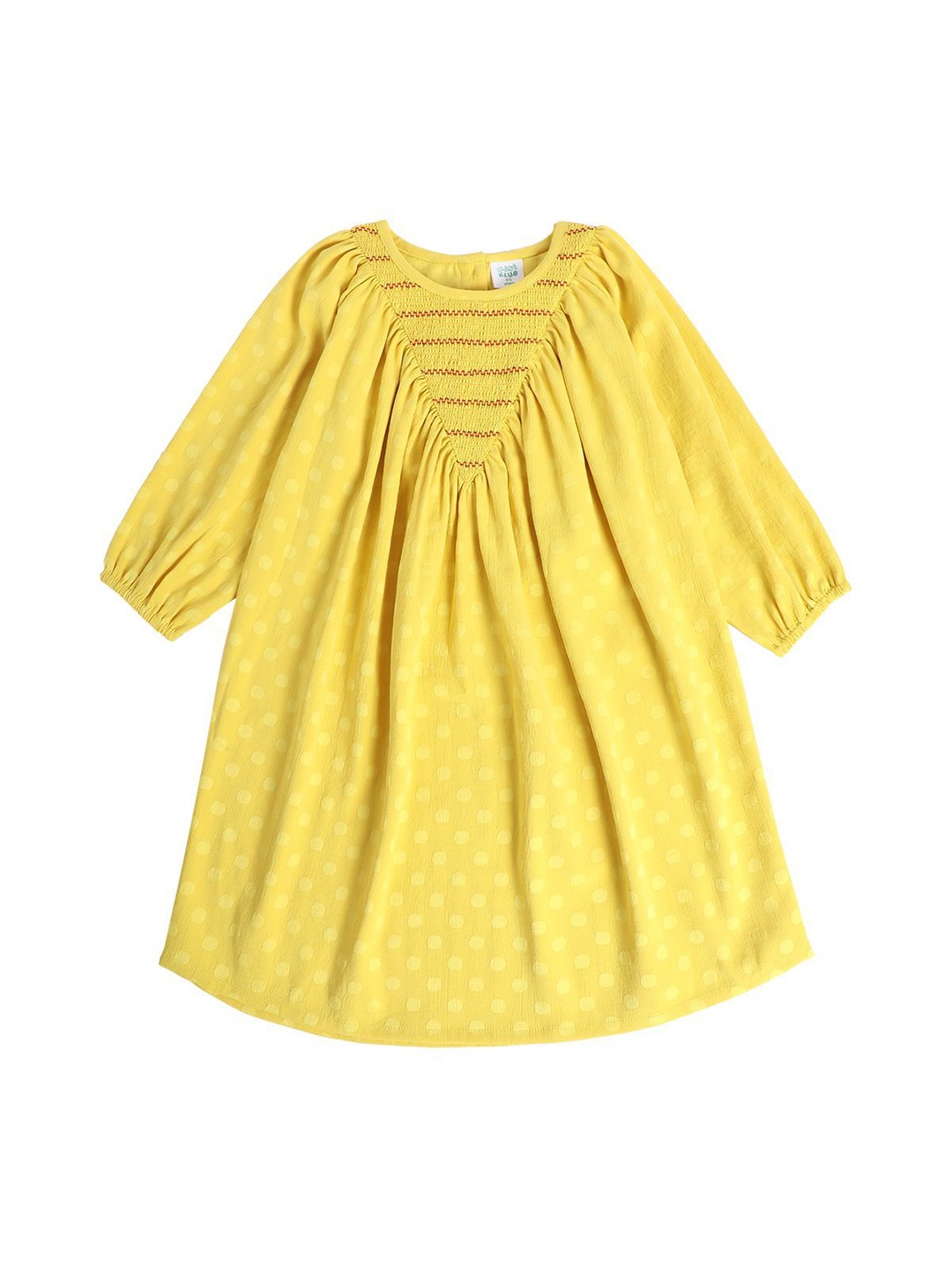 

MINI KLUB kids girls A-Line Dress, Yellow