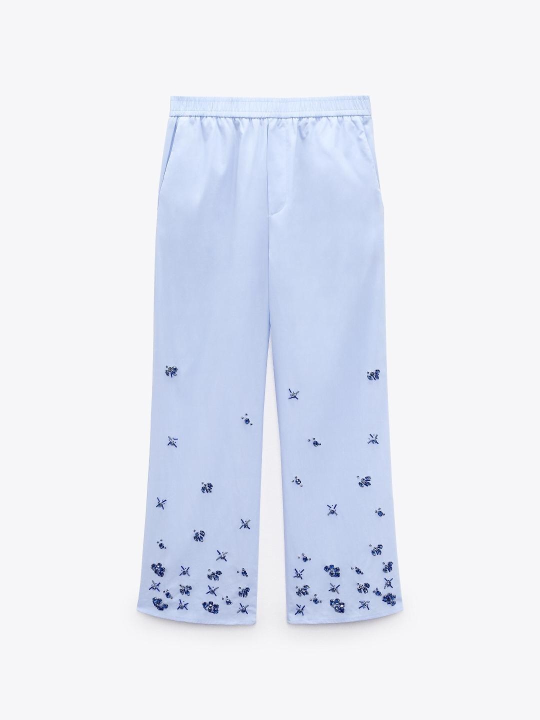 

ZARA Women Blue Trousers