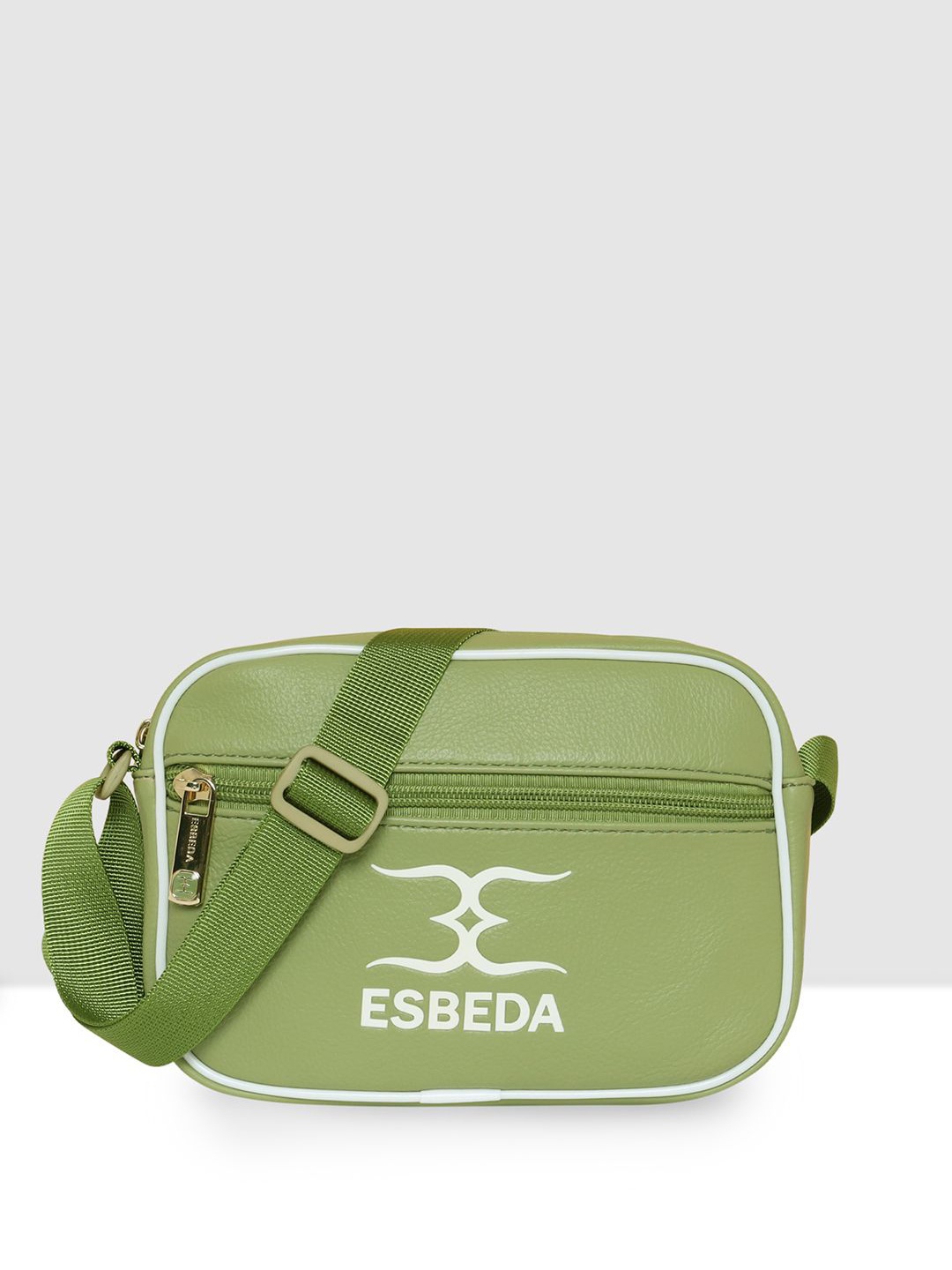 

ESBEDA Women Textured Swagger Sling Bag, Green