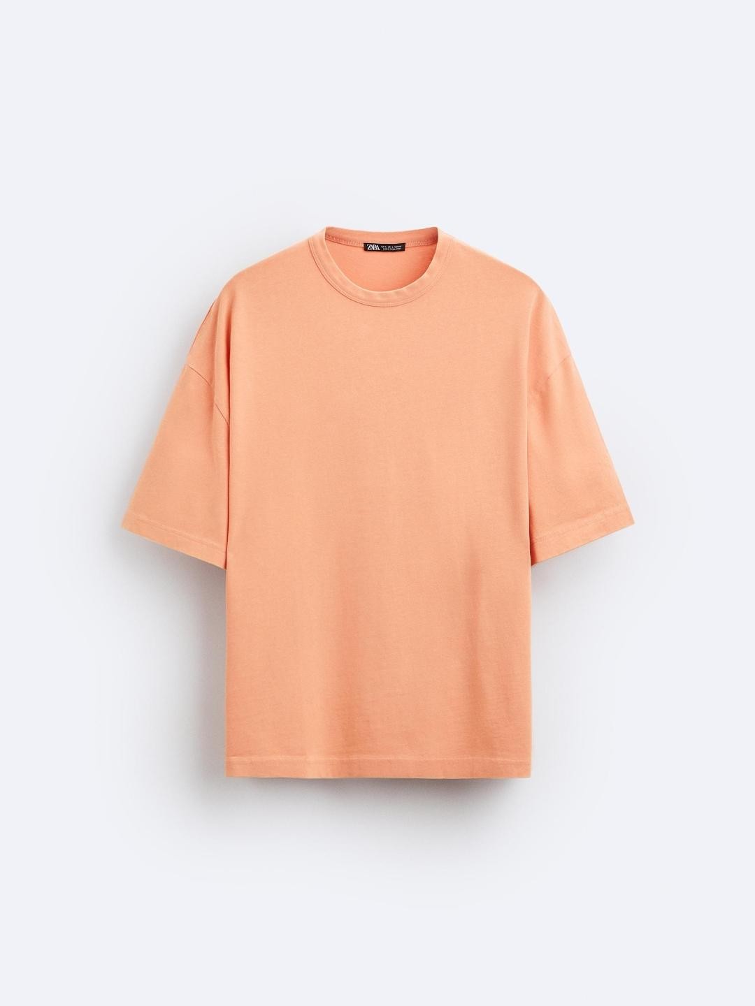 

ZARA Men Orange T-shirt