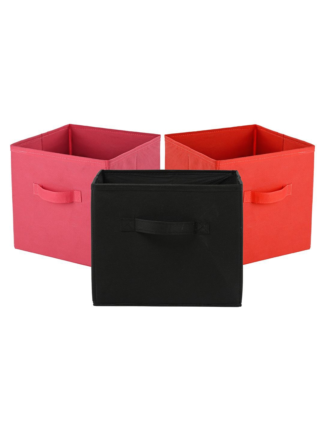 

Kuber Industries Pink & Red 3 Pieces Multi-Utility Organisers