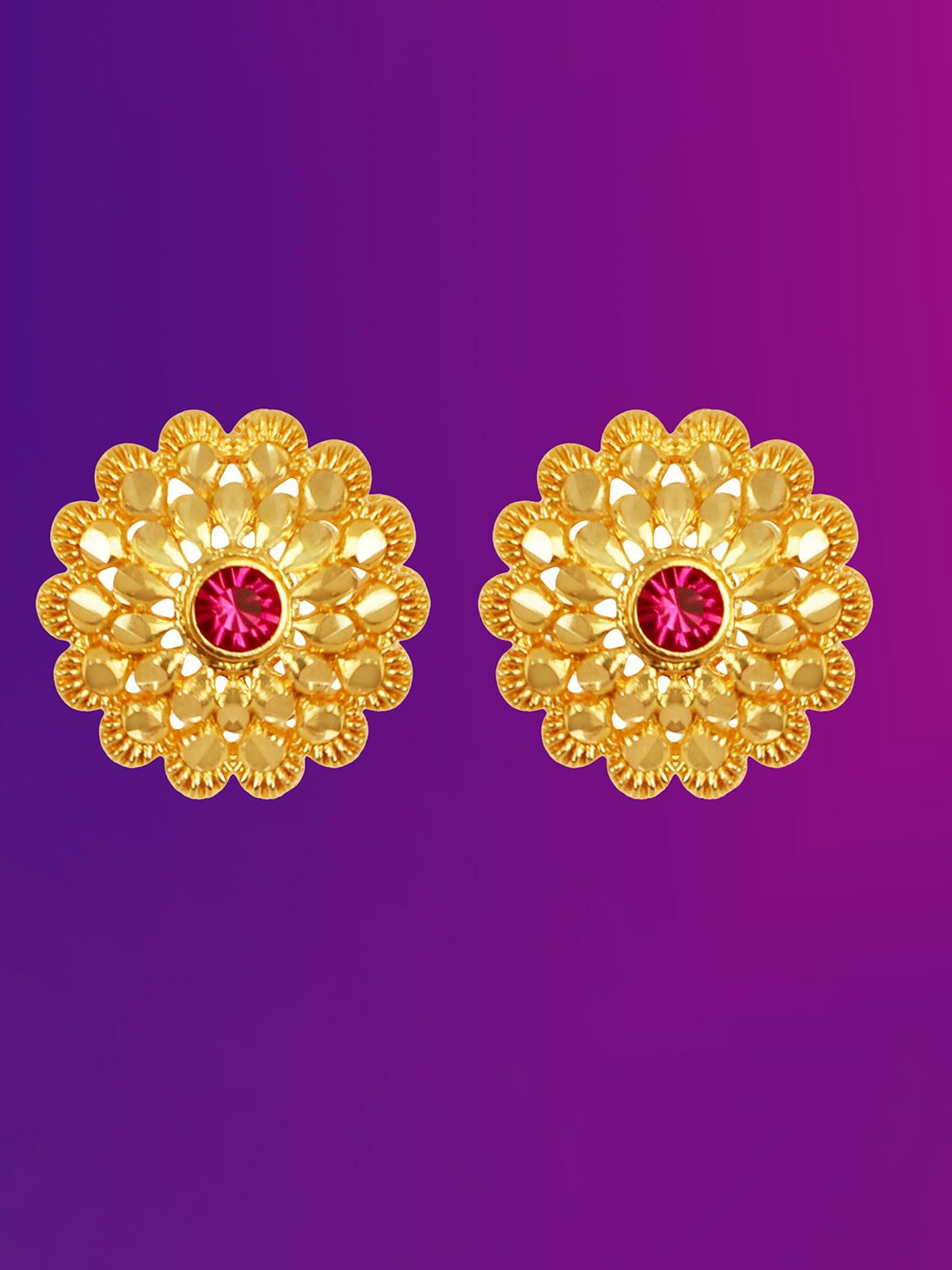 

Lila Gold-Plated Antique Contemporary Studs Earrings