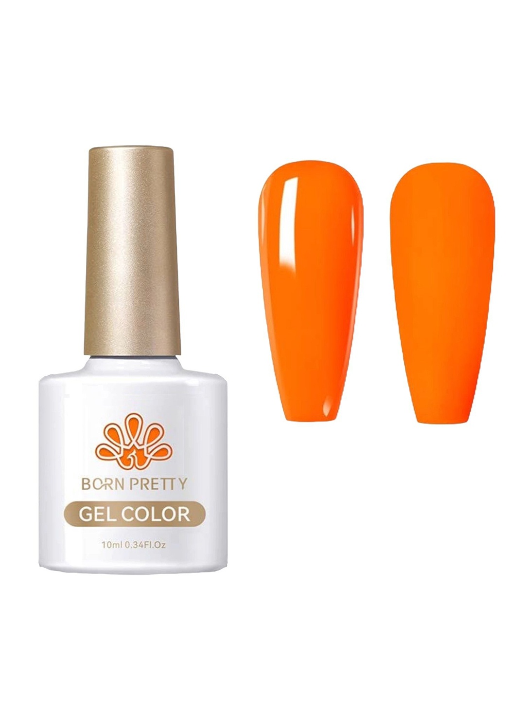 

BORN PRETTY Shellac Nail Lacquer Nail Gel Polish - 10 ml- CC03, Orange