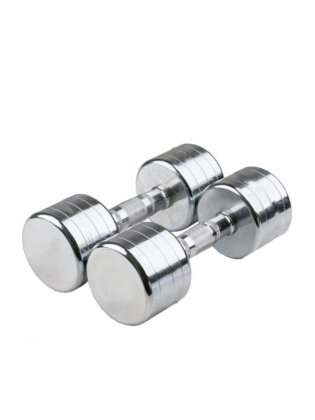 

HackerX 2Pcs Stainless Steel Gym Dumbbells, Silver