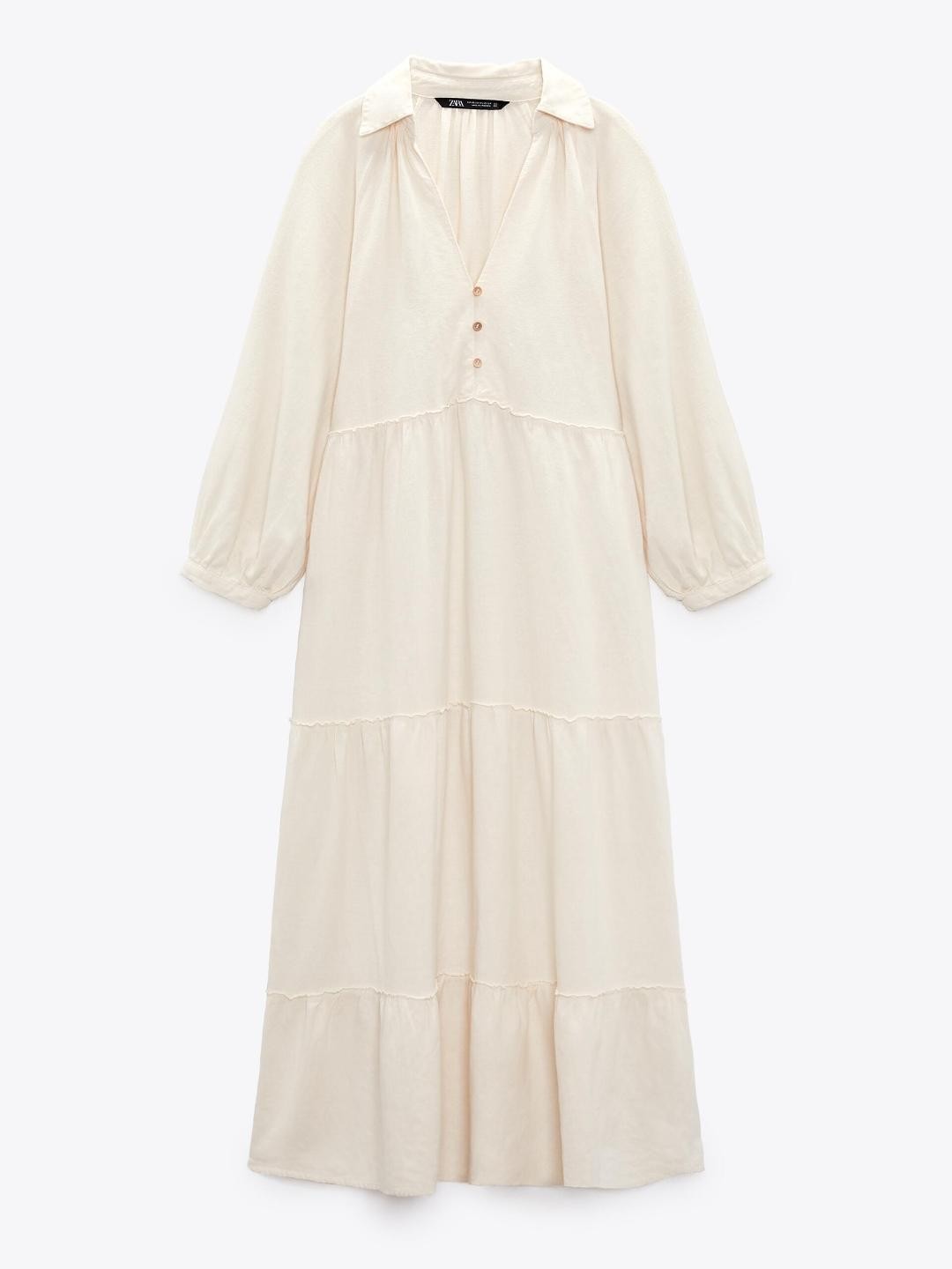 

ZARA Women Beige Dress