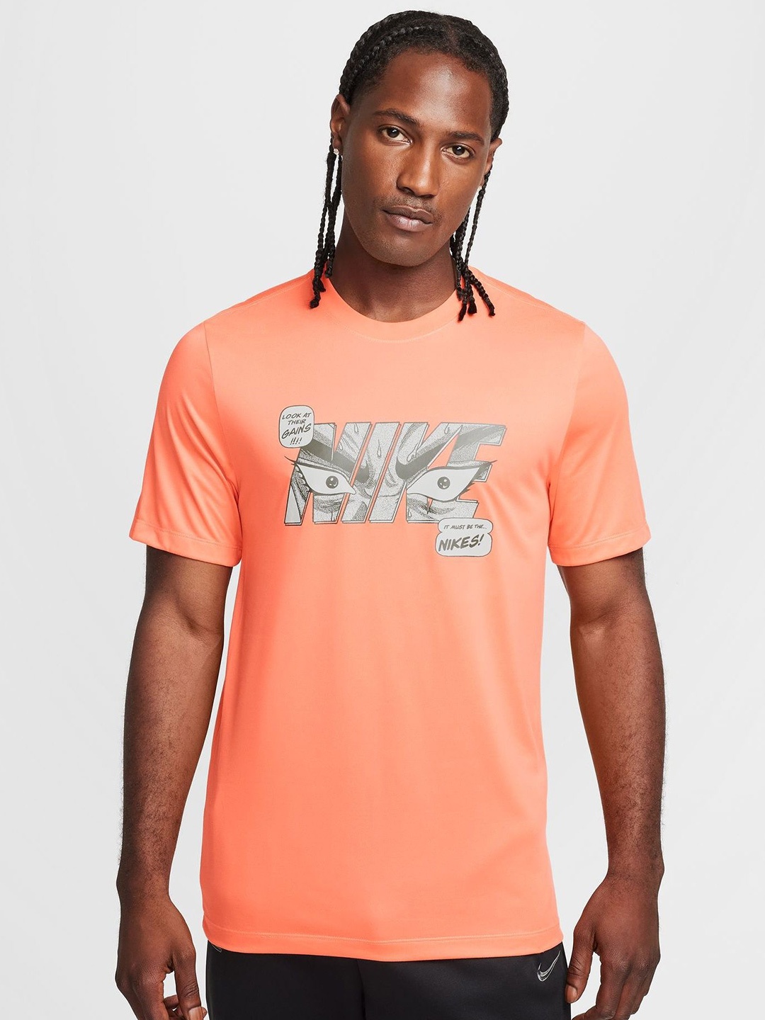 

Nike Men Dri-FIT Fitness T-Shirt, Peach